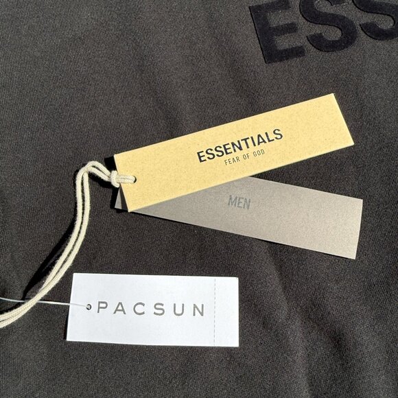 Fear of God Essentials Hoodie Black Stretch Limo Size XL - Picture 8 of 16